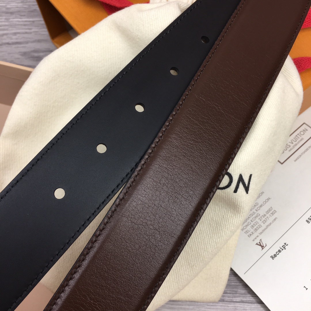 最高級ルイヴィトンスーパーコピー ルイヴィトンベルトコピー ベルト・LV スカイライン 35MM M8266Q キャラメル ナッパレザー シルバー金具 202404565 - 画像 (5)