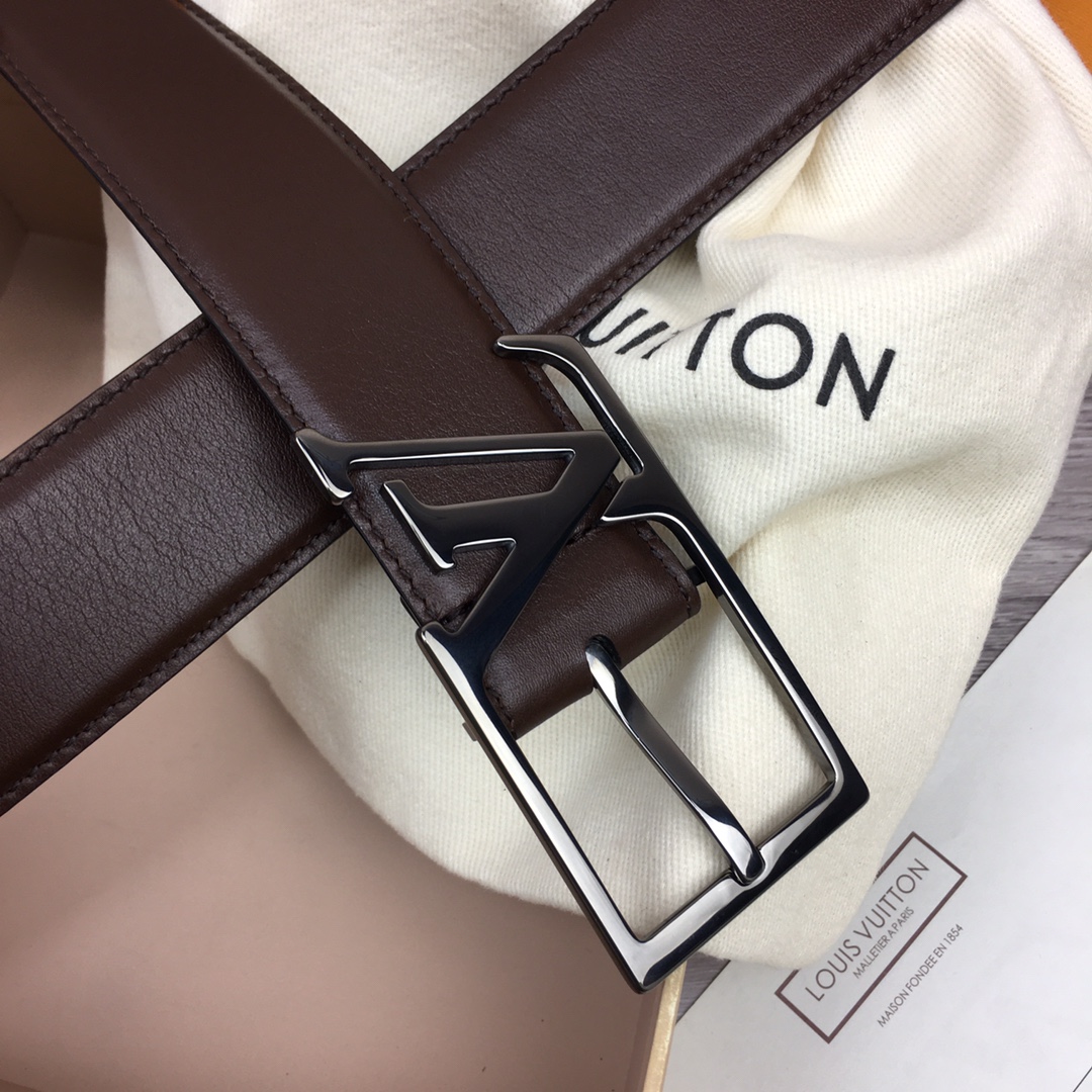 最高級ルイヴィトンスーパーコピー ルイヴィトンベルトコピー ベルト・LV スカイライン 35MM M8266Q キャラメル ナッパレザー シルバー金具 202404565 - 画像 (3)