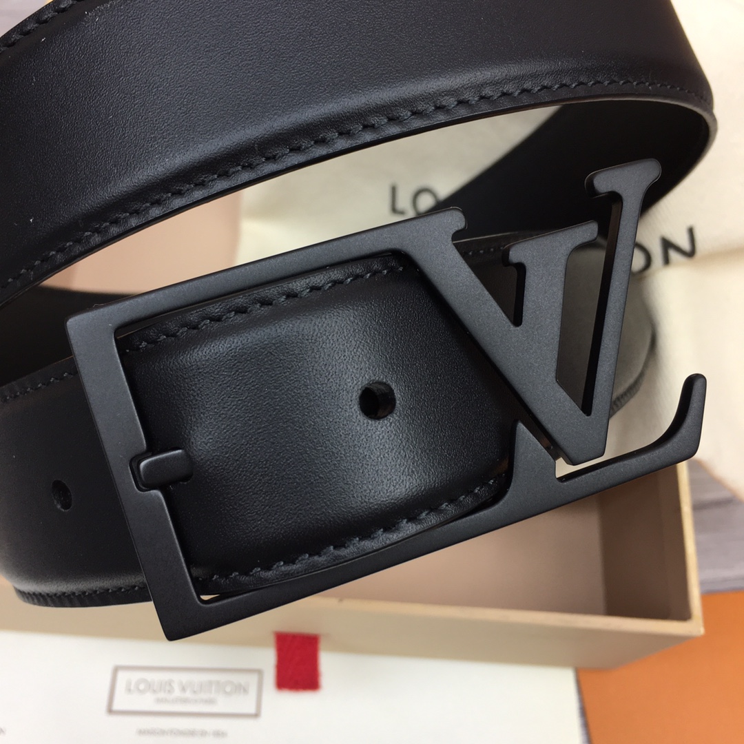 最高級ルイヴィトンスーパーコピー ルイヴィトンベルトコピー ベルト・LV スカイライン 35MM M0687Q ブラック ナッパレザー ブラック金具 202404568 - 画像 (3)