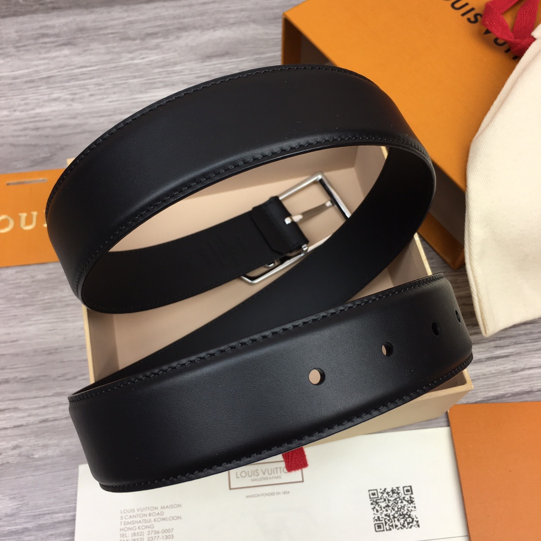 最高級ルイヴィトンスーパーコピー ルイヴィトンベルトコピー ベルト・LV スカイライン 35MM M0687Q ブラック ナッパレザー シルバー金具 202404569 - 画像 (9)