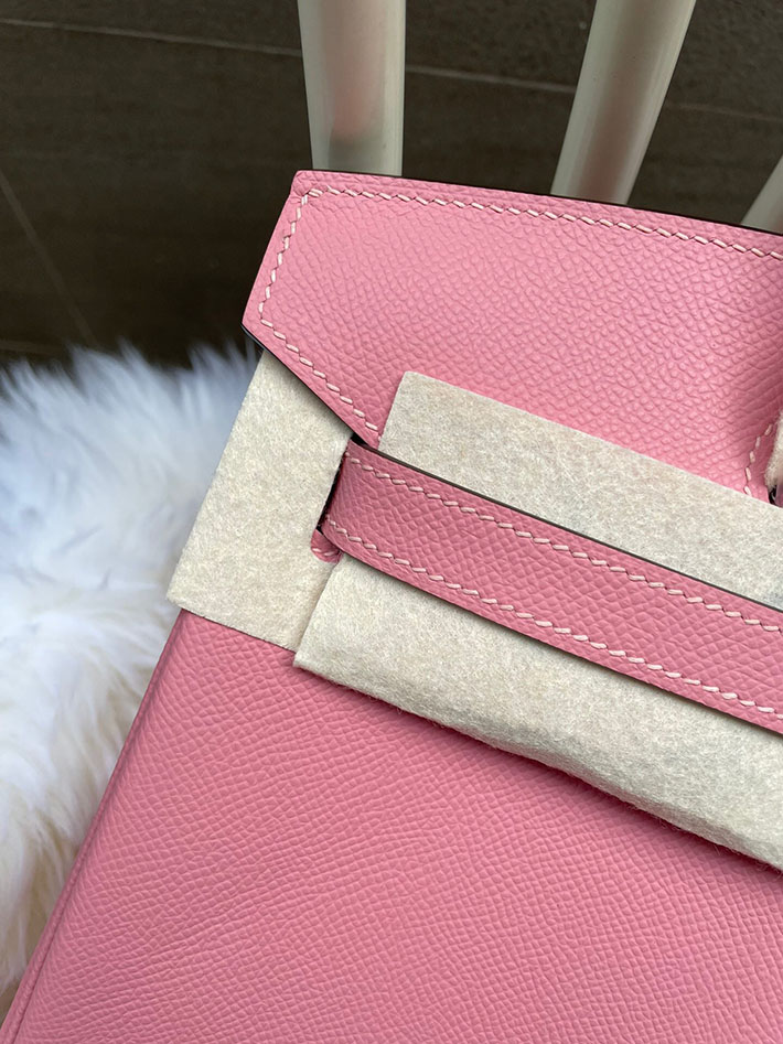 最高級HERMESスーパーコピー エルメスバーキン30コピー バーキン 30cm エプソン ローズコンフェッティ シルバー金具 新品 2024W1110 - 画像 (13)