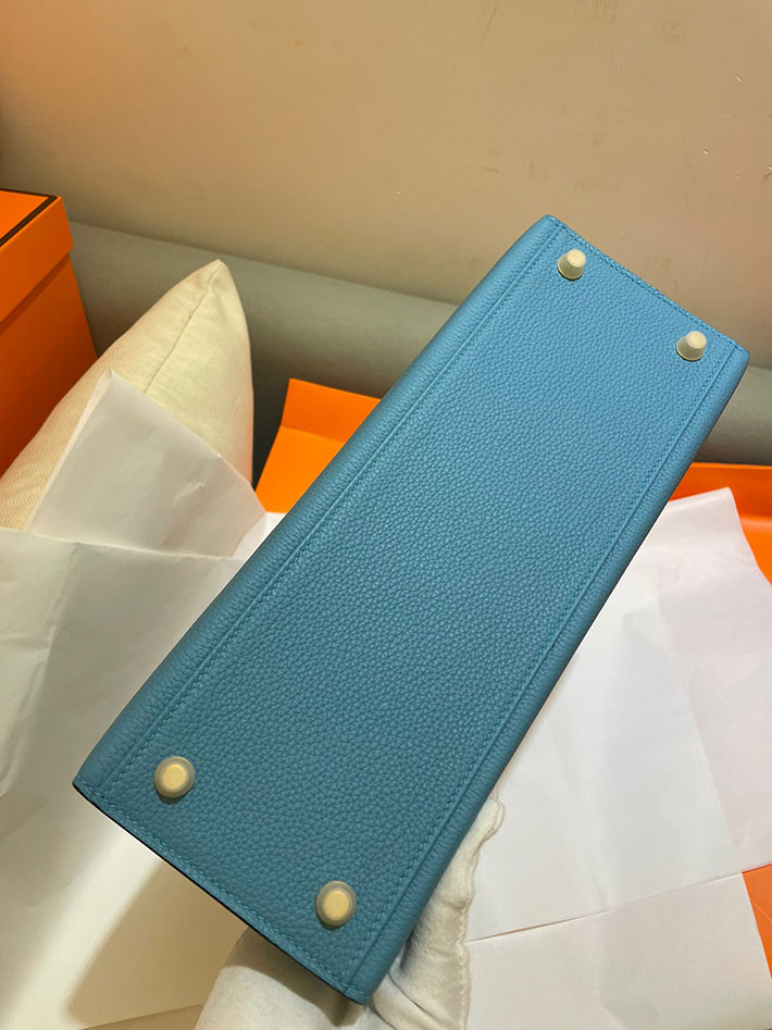 最高級HERMESスーパーコピー エルメスケリー32コピー ケリー 32cm/外縫 エプソン ブルージーン ゴールド金具 新品 2024W1113 - 画像 (8)
