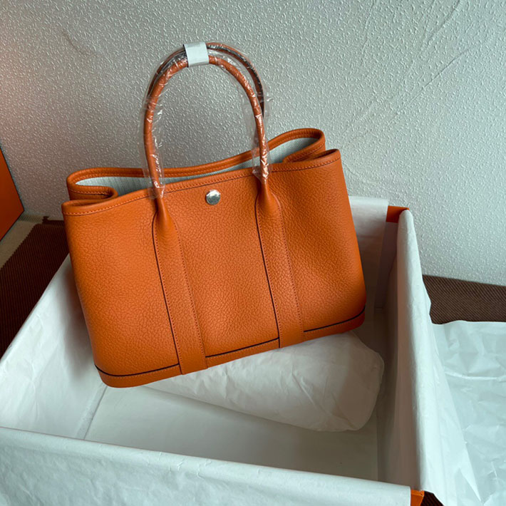 最高級HERMESスーパーコピー エルメスガーデンパーティーコピー ガーデンパーティー 30 TPM フー ネゴンダ シルバー金具【新品】2024W1136 - 画像 (9)