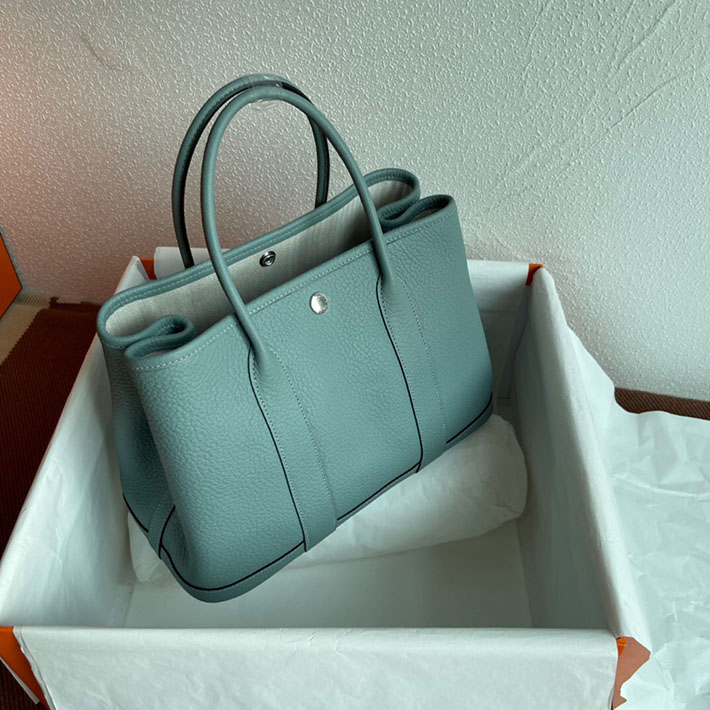 最高級HERMESスーパーコピー エルメスガーデンパーティーコピー ガーデンパーティー 30 TPM シエル ネゴンダ シルバー金具【新品】2024W1138 - 画像 (9)