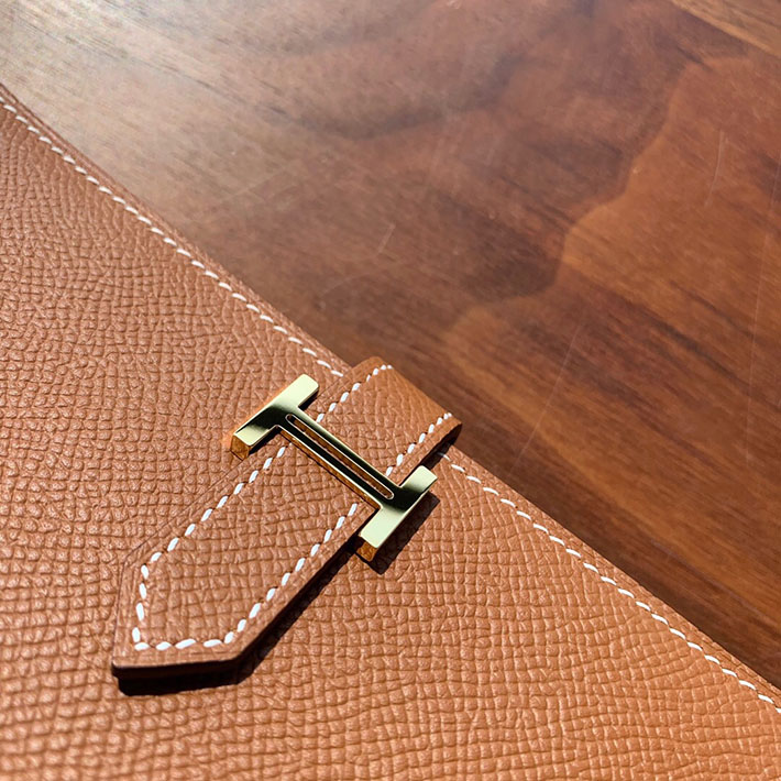 最高級HERMESスーパーコピー財布 エルメスベアンコピー ベアンスフレ ゴールド ヴォーエプソン ゴールド金具 新品 2024W1242 - 画像 (7)