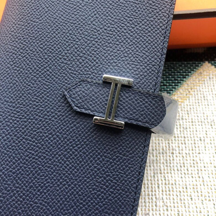 最高級HERMESスーパーコピー財布 エルメスベアンコピー ベアンスフレ ブルーニュイ ヴォーエプソン シルバー金具 新品 2024W1246 - 画像 (8)