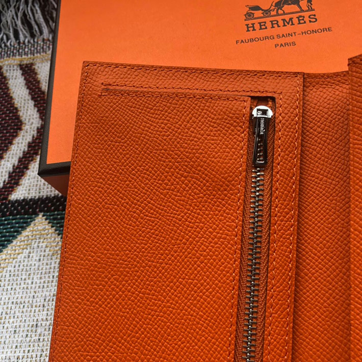最高級HERMESスーパーコピー財布 エルメスベアンコピー ベアンスフレ フー ヴォーエプソン シルバー金具 新品 2024W1248 - 画像 (4)