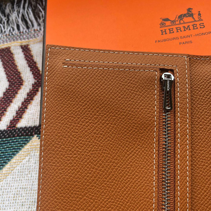 最高級HERMESスーパーコピー財布 エルメスベアンコピー ベアンスフレ ゴールド ヴォーエプソン シルバー金具 新品 2024W1253 - 画像 (4)