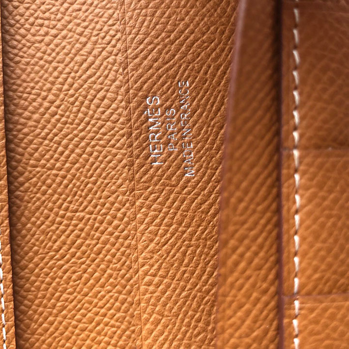 最高級HERMESスーパーコピー財布 エルメスベアンコピー ベアンスフレ ゴールド ヴォーエプソン シルバー金具 新品 2024W1253 - 画像 (2)