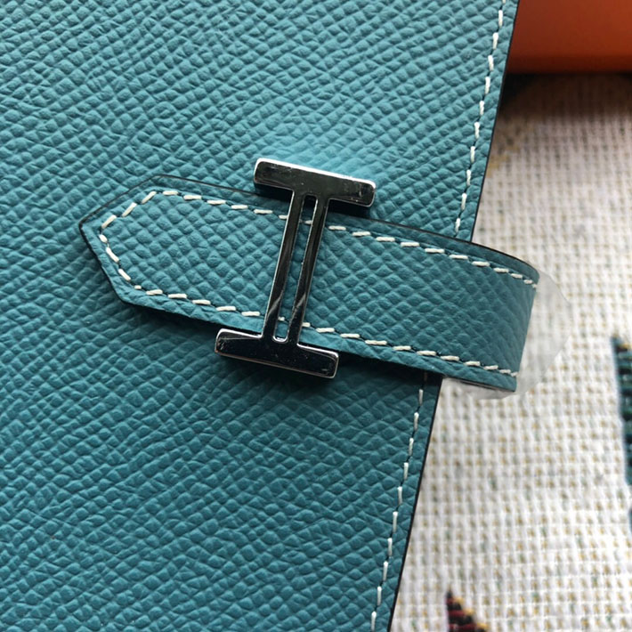 最高級HERMESスーパーコピー財布 エルメスベアンコピー ベアンスフレ ブルージーン ヴォーエプソン シルバー金具 新品 2024W1254 - 画像 (8)