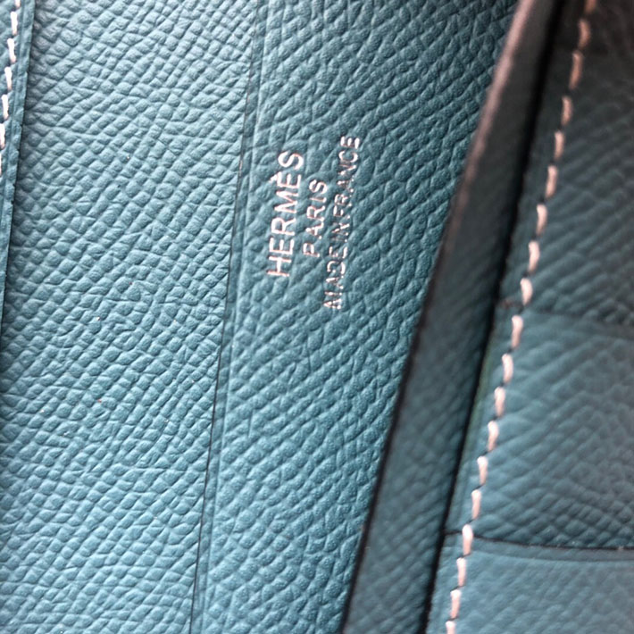 最高級HERMESスーパーコピー財布 エルメスベアンコピー ベアンスフレ ブルージーン ヴォーエプソン シルバー金具 新品 2024W1254 - 画像 (2)