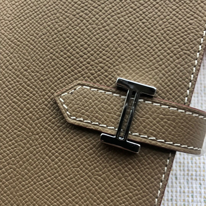 最高級HERMESスーパーコピー財布 エルメスベアンコピー ベアンスフレ エトゥープ ヴォーエプソン シルバー金具 新品 2024W1255 - 画像 (8)