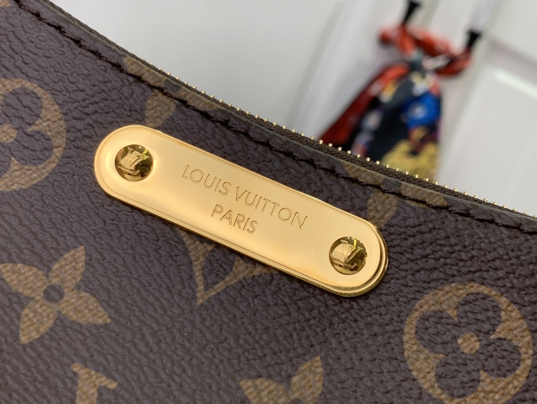最高級ルイヴィトンスーパーコピー ルイヴィトン モノグラムバッグ コピー Liv pochette ダークブラウン M83008 モノグラム・キャンバス ゴールド金具 - 画像 (5)