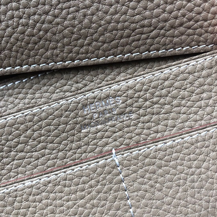 最高級HERMESスーパーコピー財布 エルメスドゴンコピー ドゴンGM トゥルティエールグレー トゴ シルバー金具【新品】2024W1303 - 画像 (4)