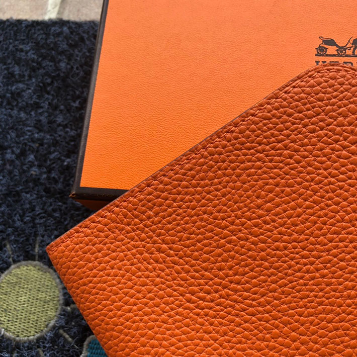 最高級HERMESスーパーコピー財布 エルメスドゴンコピー ドゴンGM オレンジ トゴ シルバー金具【新品】2024W1304 - 画像 (8)