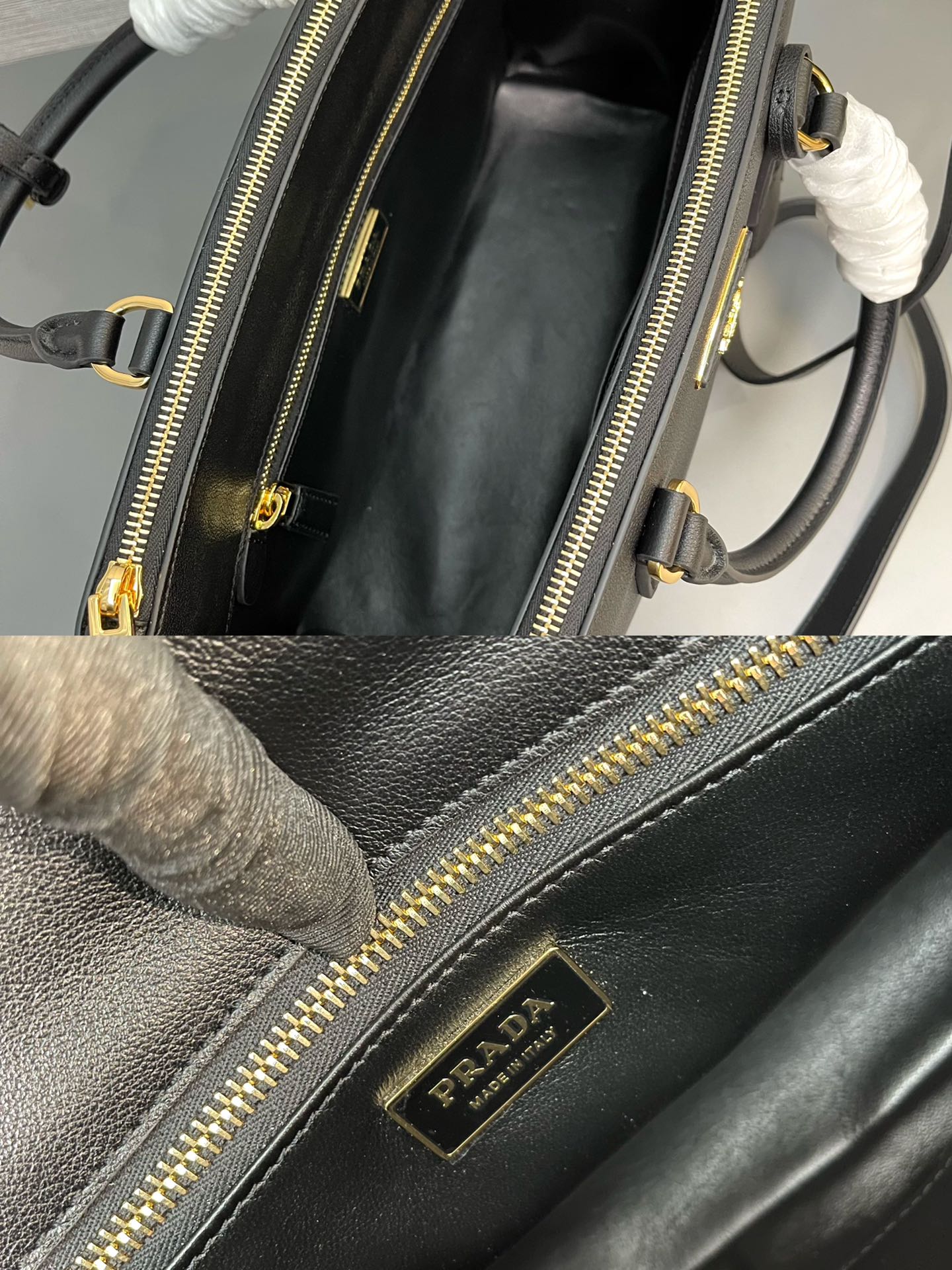 最高級プラダスーパーコピー プラダバッグコピー ナッパアンティーク スモール トートバッグ ブラック 1BA274_2CYS_F0002_V_YO0 ゴールド金具 - 画像 (2)