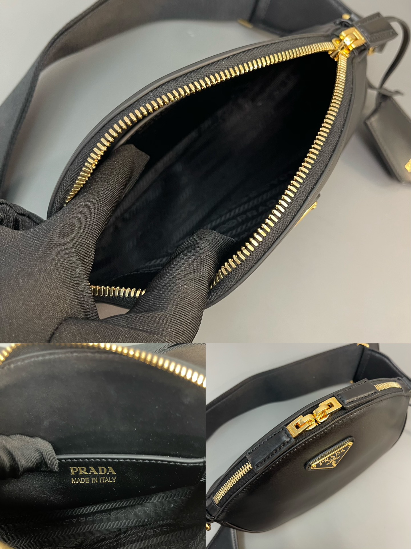 最高級プラダスーパーコピー プラダバッグコピー レザー ミニ ショルダーバッグ ブラック 1BH212_2AIX_F0002_V_NVM ゴールド金具 - 画像 (2)