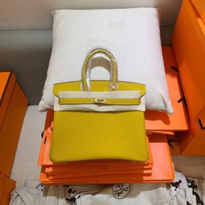 バーキン25 ジョーヌアンブル