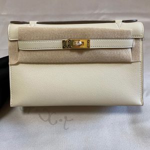 ポシェットケリー グリスパール