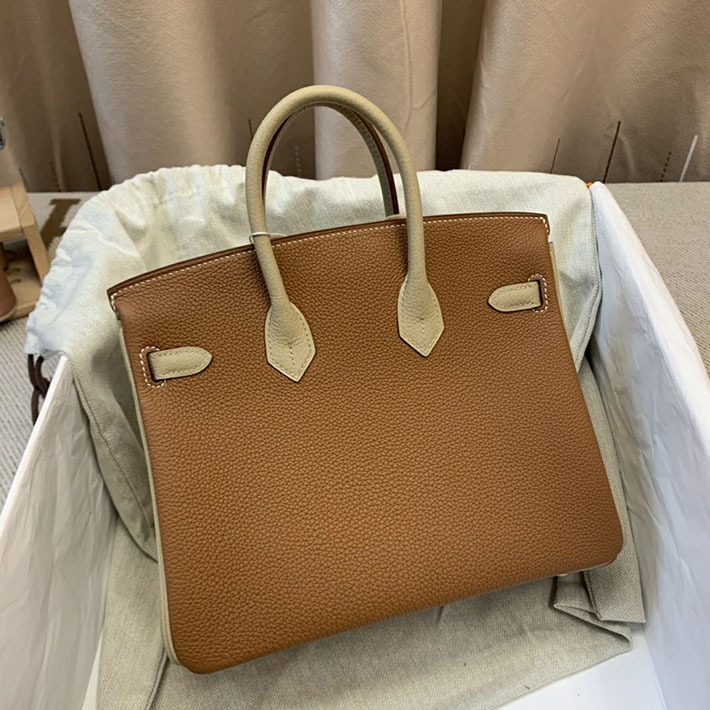 最高級HERMESスーパーコピー エルメスバーキン25コピー バーキン25 スペシャルオーダー ゴールドXトゥルティエールグレー エプソン ゴールド金具 新品 2024W1410 - 画像 (3)