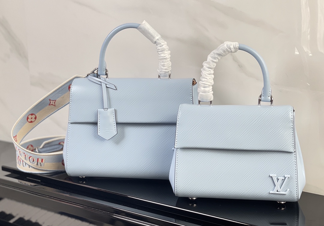 最高級ルイヴィトンスーパーコピー ルイヴィトン エピバッグ コピー クリュニー MINI ブルー M58928 エピ・レザー シルバー金具 - 画像 (2)