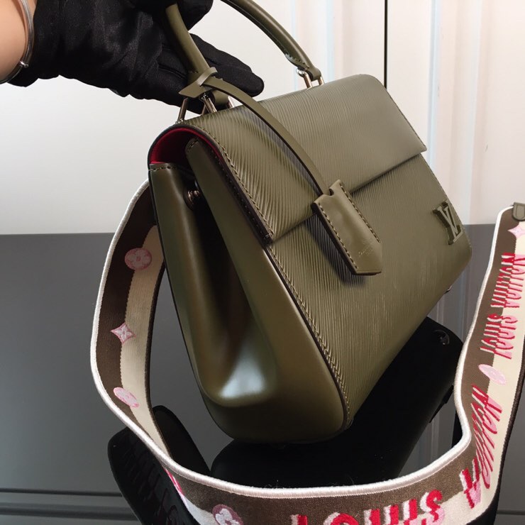 最高級ルイヴィトンスーパーコピー ルイヴィトン エピバッグ コピー クリュニー BB グリーン M59134 エピ・レザー シルバー金具 - 画像 (8)