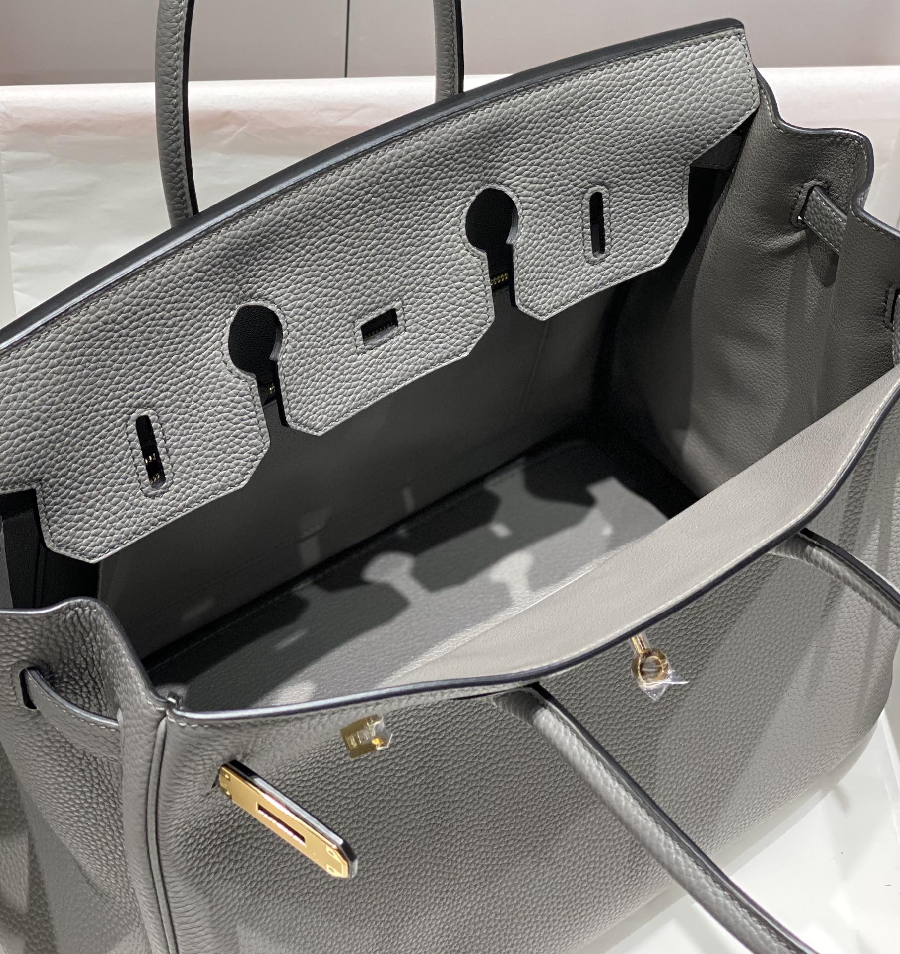最高級エルメススーパーコピー エルメスバーキン35コピー バーキン35CM グリメイヤー トゴ ゴールド金具 - 画像 (2)