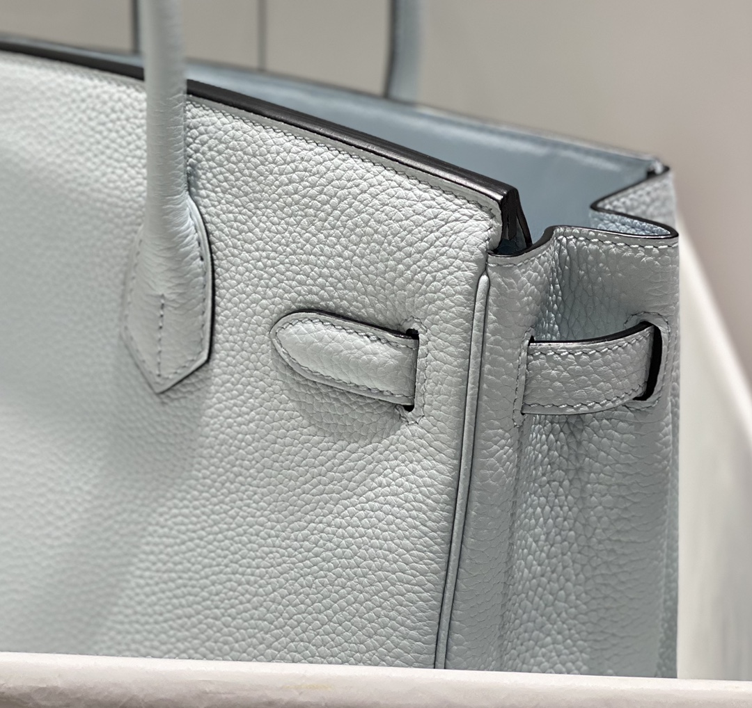 最高級エルメススーパーコピー エルメスバーキン30コピー バーキン30CM ブルーペール トゴ ゴールド金具 - 画像 (7)