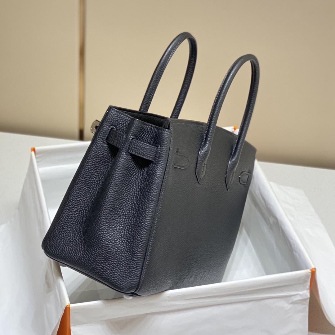 最高級エルメススーパーコピー エルメスバーキン30コピー バーキン30CM 黒 ブラック トゴ シルバー金具 - 画像 (7)