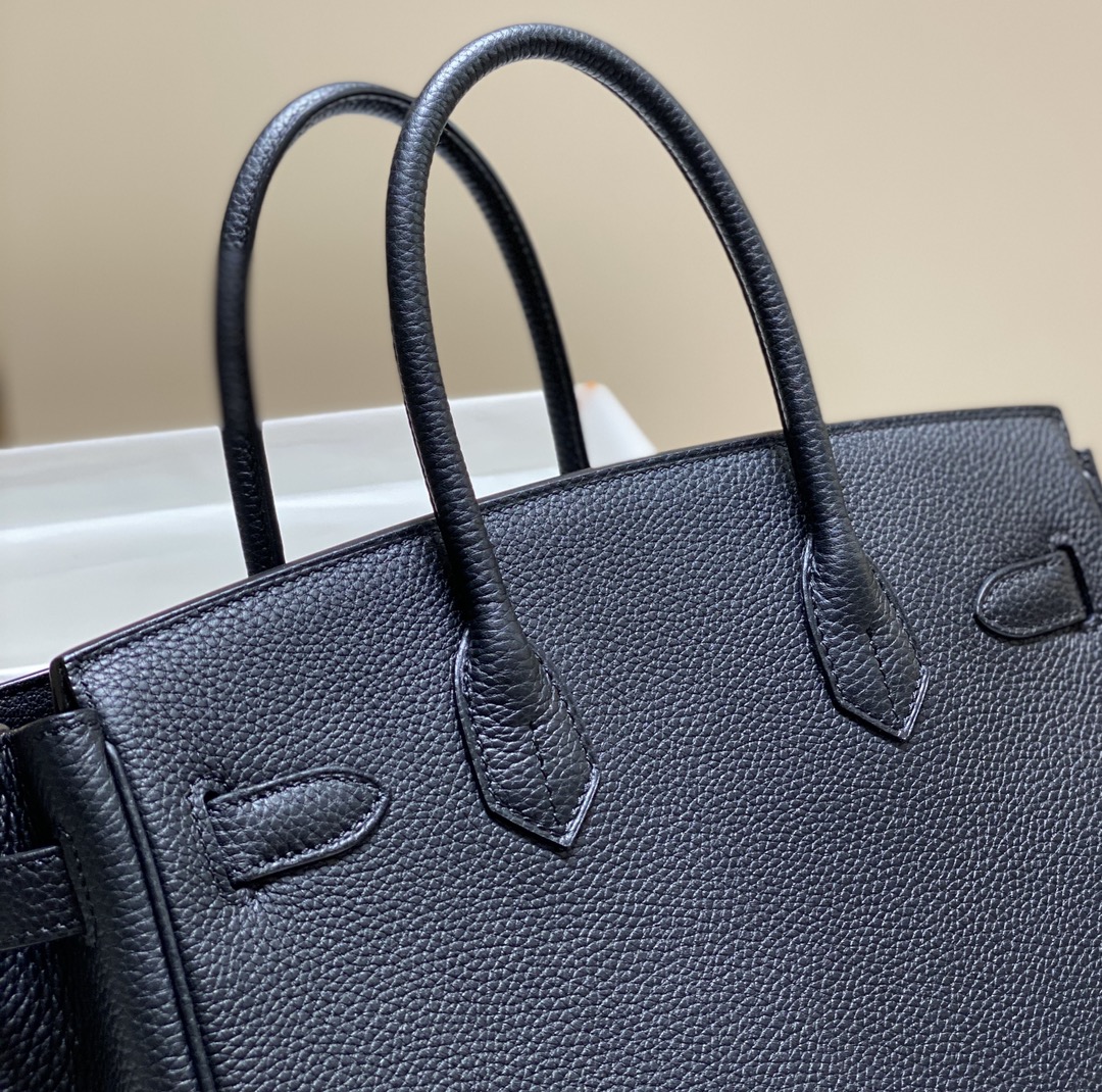 最高級エルメススーパーコピー エルメスバーキン30コピー バーキン30CM 黒 ブラック トゴ シルバー金具 - 画像 (4)