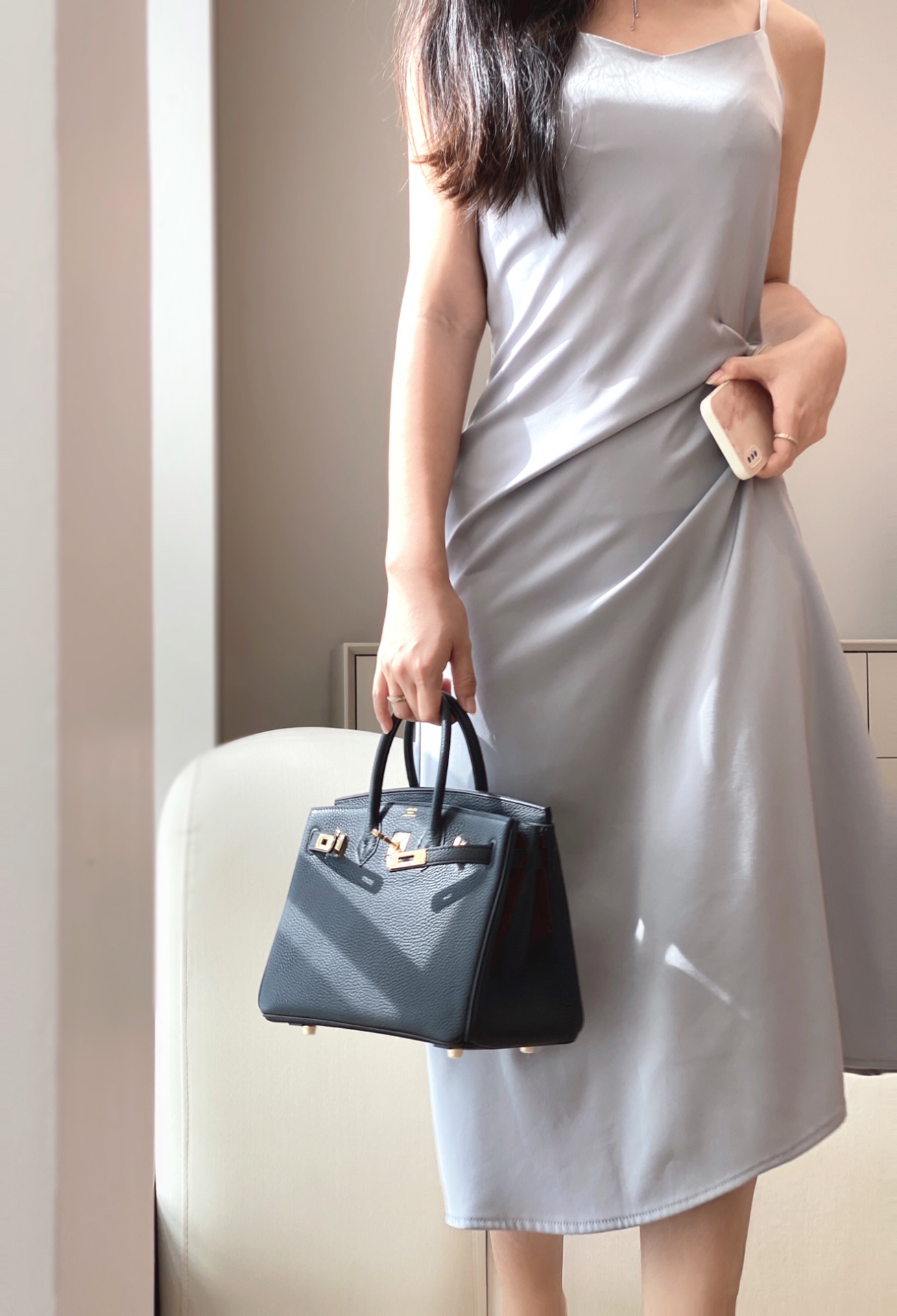 最高級エルメススーパーコピー エルメスバーキン25コピー バーキン25CM 黒 ブラック トゴ ゴールド金具 - 画像 (2)