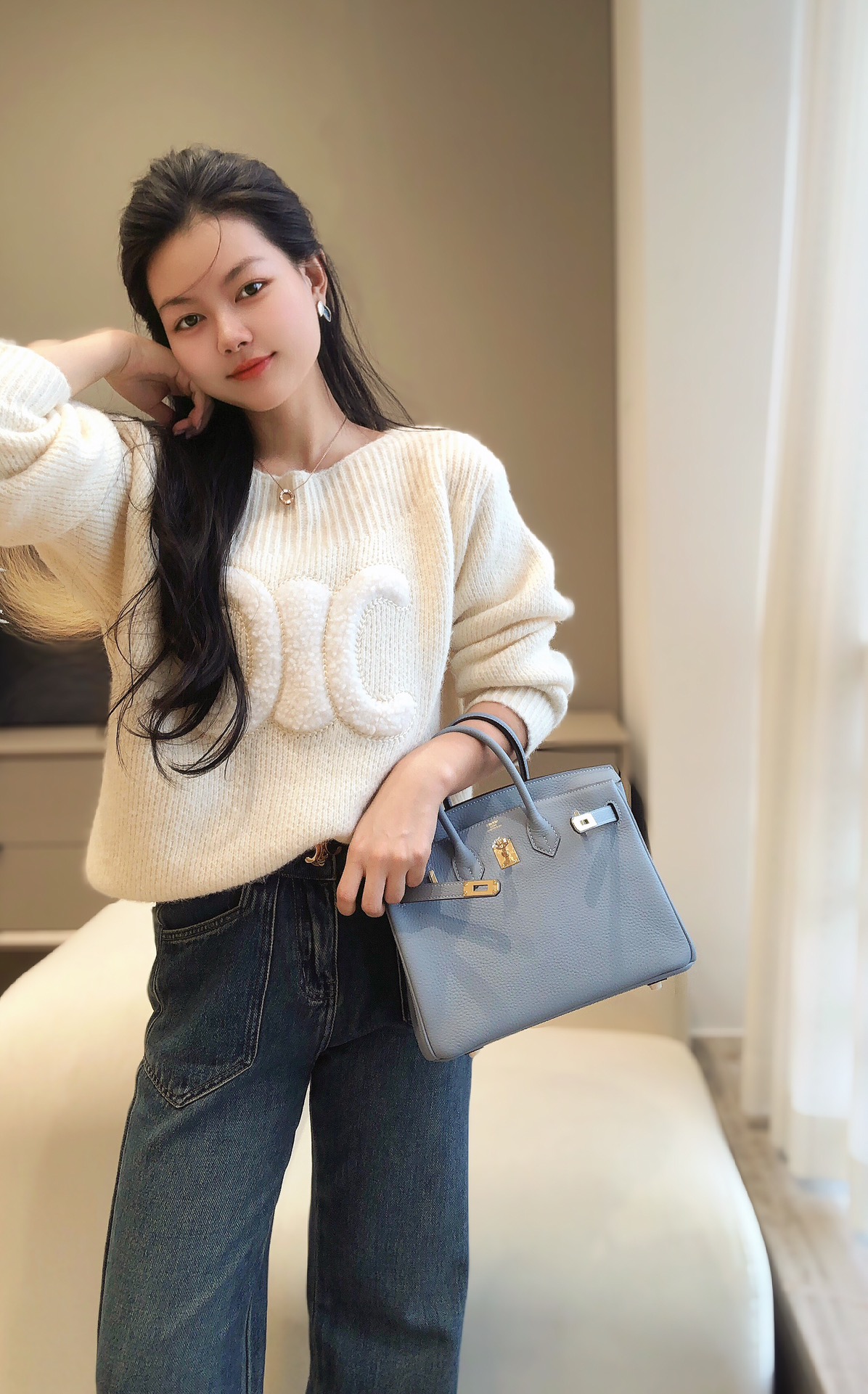 最高級エルメススーパーコピー エルメスバーキン25コピー バーキン25CM ブルーラン トゴ ゴールド金具 - 画像 (3)