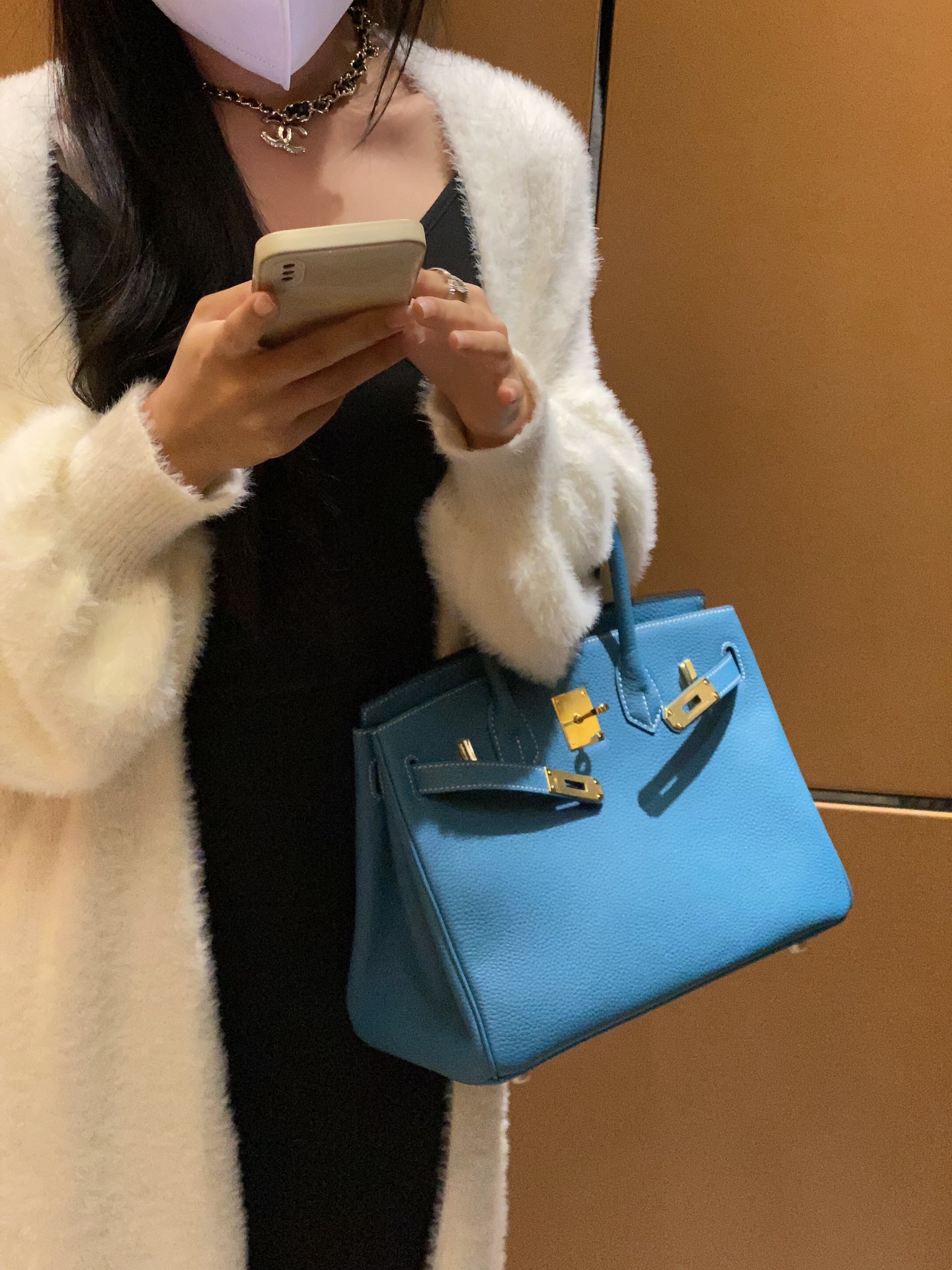 最高級エルメススーパーコピー エルメスバーキン30コピー バーキン30CM ブルージーン トゴ ゴールド金具 - 画像 (2)