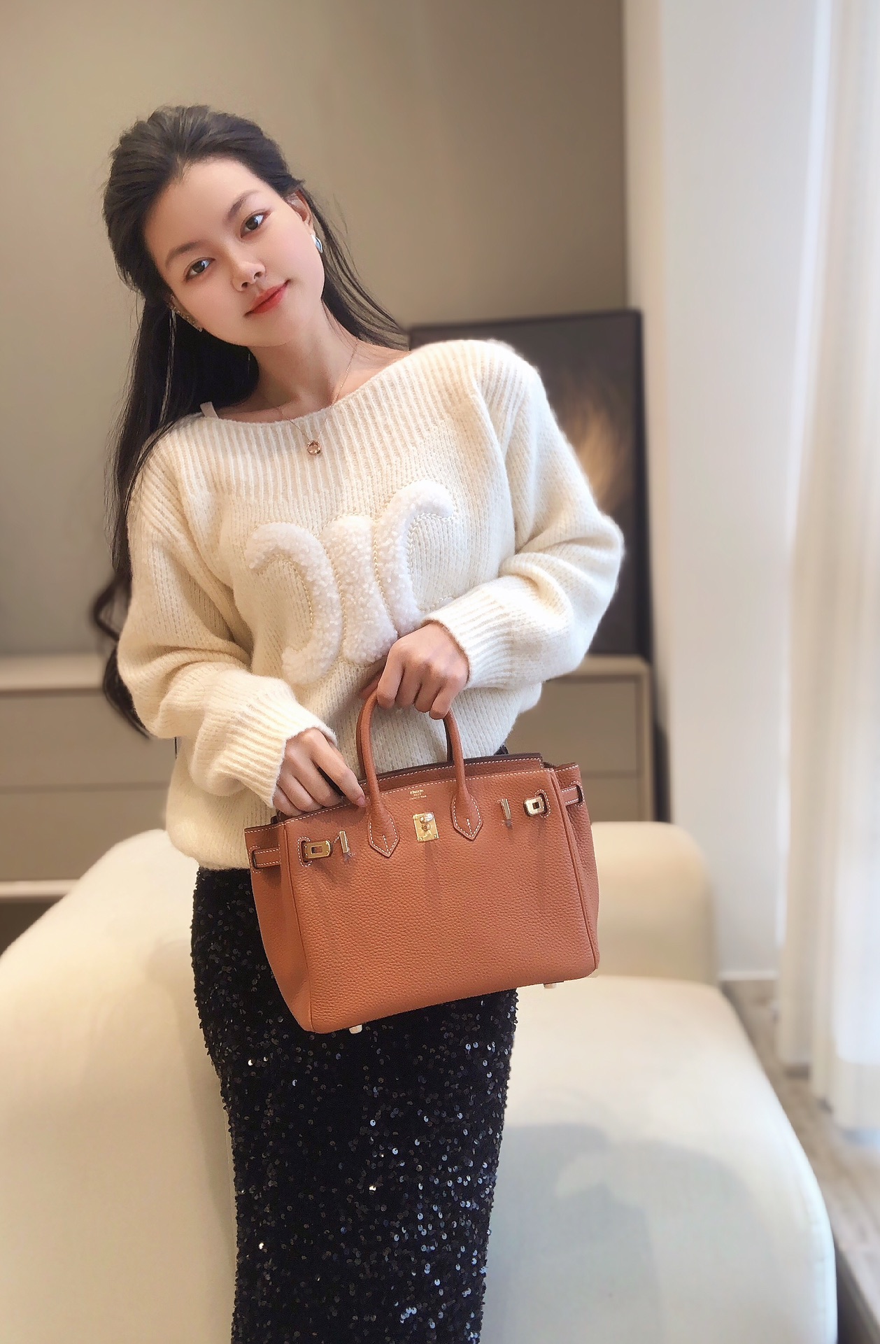最高級エルメススーパーコピー エルメスバーキン25コピー バーキン25CM ゴールド トゴ ゴールド金具 - 画像 (3)