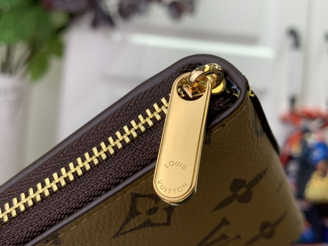 最高級ルイヴィトンスーパーコピー ルイヴィトン財布コピー ジッピー・コイン パース ジョーヌマット M83690 モノグラム・リバース キャンバス ゴールド金具 - 画像 (6)