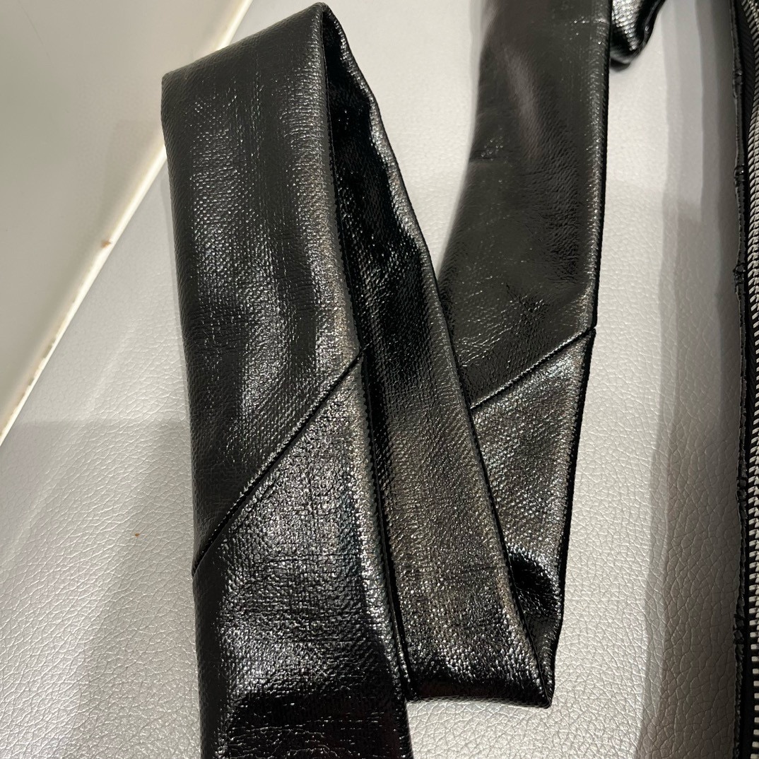 ルメール バッグ クロワッサン ショルダーバッグ M ブラック BG0001LF1073 ラムスキン 100% コットン 100% シルバー金具 - 画像 (5)