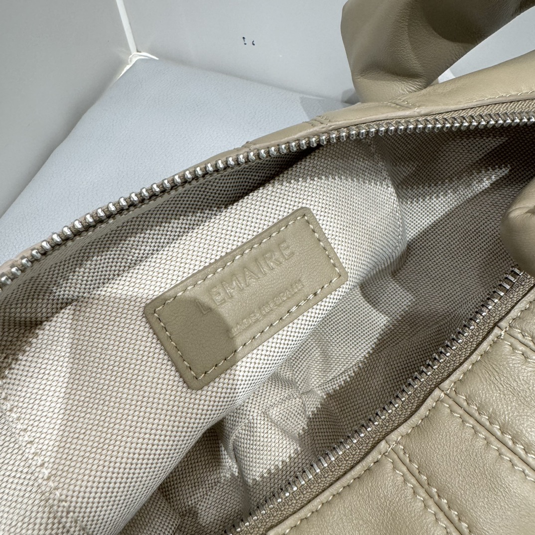 ルメール バッグ クロワッサン バッグ M ベージュ BG0001LL095 ラムスキン 100% コットン 100% シルバー金具 - 画像 (2)