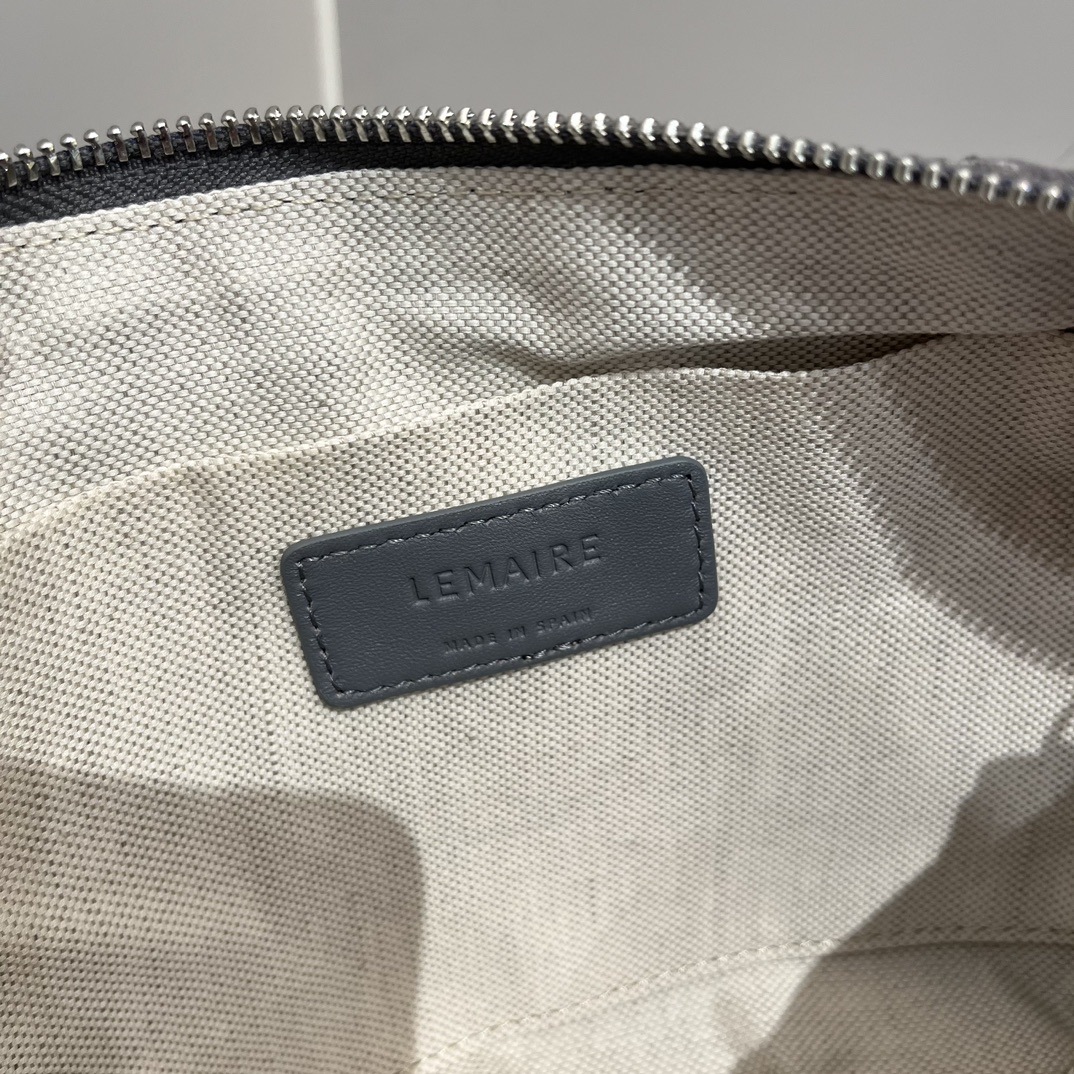 ルメール バッグ クロワッサン バッグ M スカイブルー BG0001LL095 ラムスキン 100% コットン 100% シルバー金具 - 画像 (2)