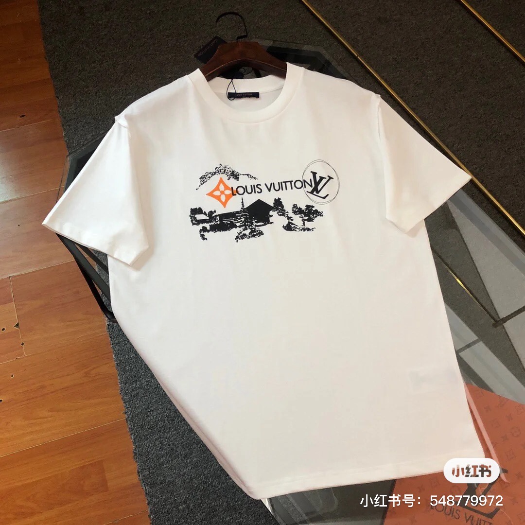 最高級ルイヴィトンスーパーコピー服 ルイヴィトンTシャツコピー 2024年春夏の新作 Tシャツ コットン100% メンズ レディース 202406355 - 画像 (3)