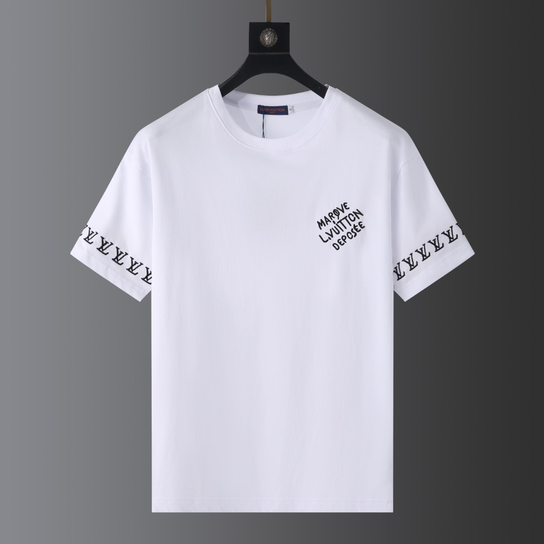 最高級ルイヴィトンスーパーコピー服 ルイヴィトンTシャツコピー 2024年春夏の新作 Tシャツ コットン100% メンズ レディース 202406365 - 画像 (12)