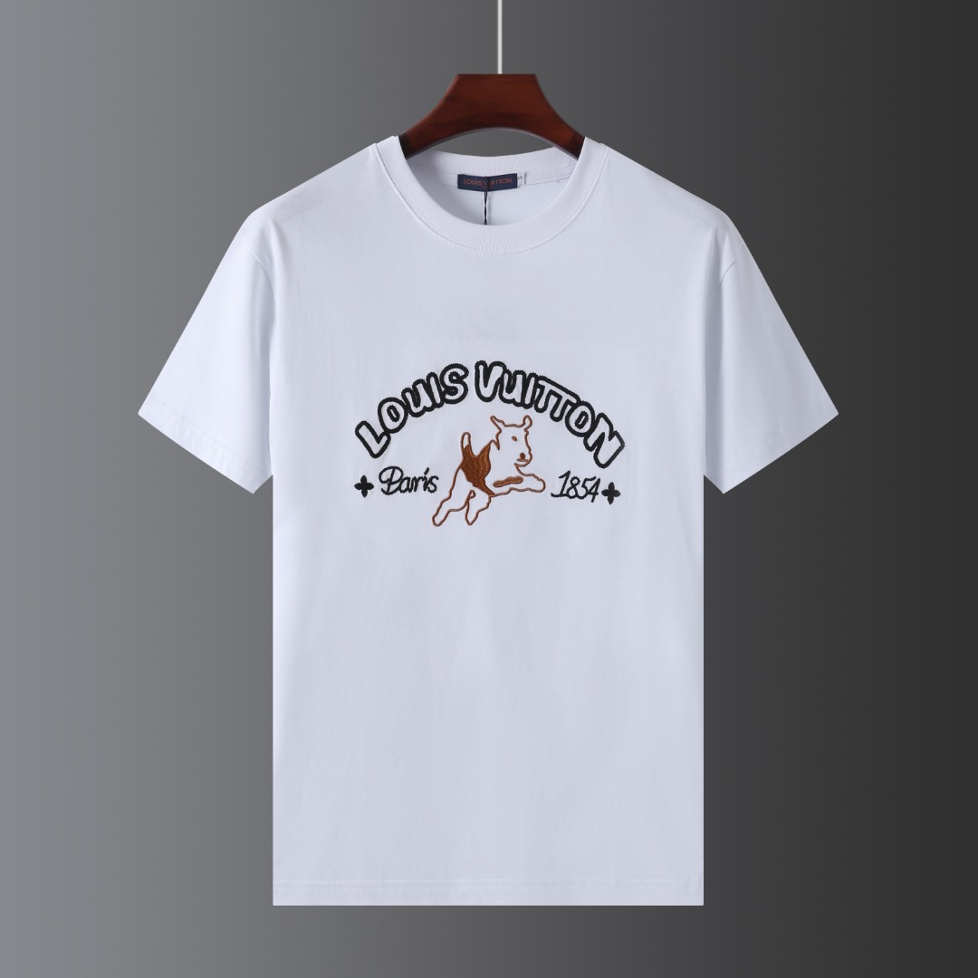 最高級ルイヴィトンスーパーコピー服 ルイヴィトンTシャツコピー 2024年春夏の新作 Tシャツ コットン100% メンズ レディース 202406366 - 画像 (11)