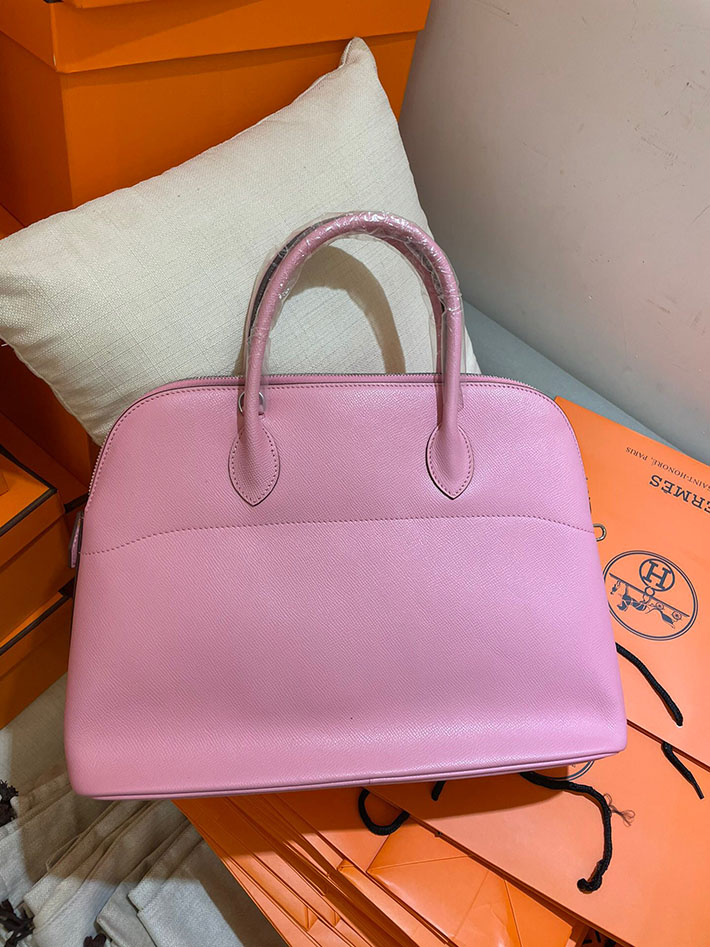 最高級HERMESスーパーコピー エルメスボリード35コピー ボリード35 ピンク ヴォーエプソン シルバー金具【新品】2024W1429 - 画像 (3)
