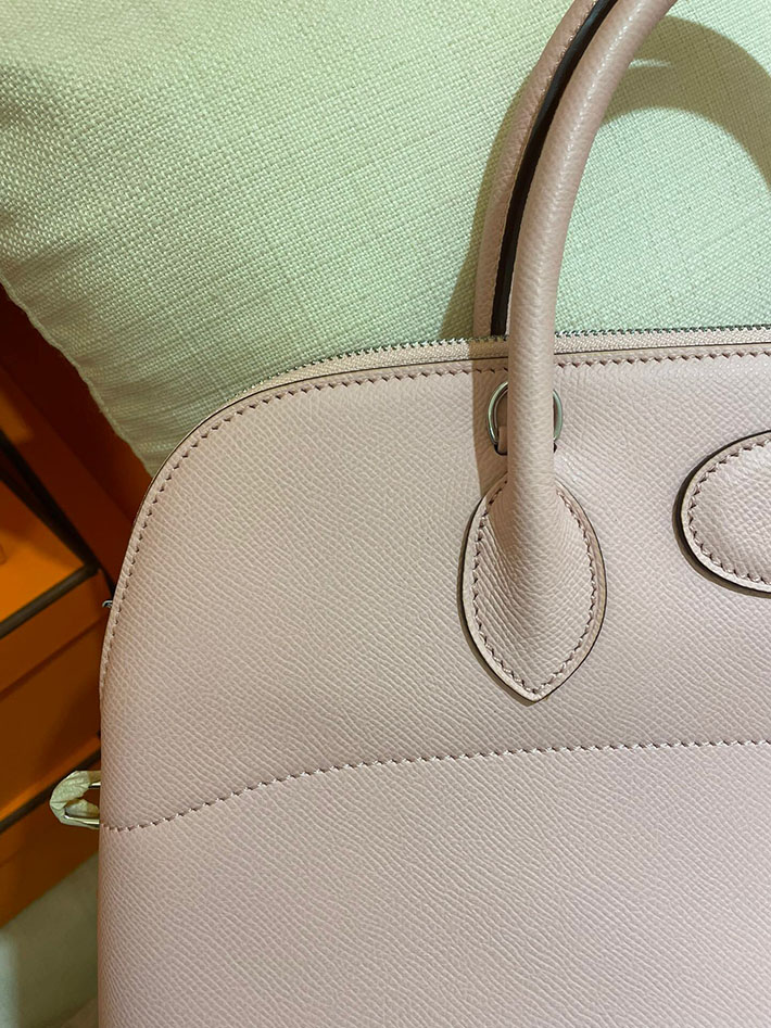 最高級HERMESスーパーコピー エルメスボリード35コピー ボリード35 ローズドラジェ ヴォーエプソン シルバー金具【新品】2024W1430 - 画像 (6)