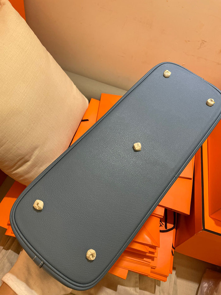 最高級HERMESスーパーコピー エルメスボリード35コピー ボリード35 ブルーラン ヴォーエプソン シルバー金具【新品】2024W1435 - 画像 (5)