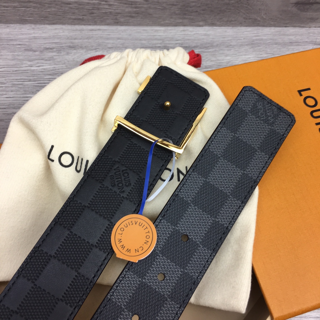 最高級ルイヴィトンスーパーコピー ルイヴィトンベルトコピー ベルト・LV イニシャル 40MM リバーシブル ブラック ダミエ・グラフィット キャンバス シルバー ゴールド金具 202405646 - 画像 (7)