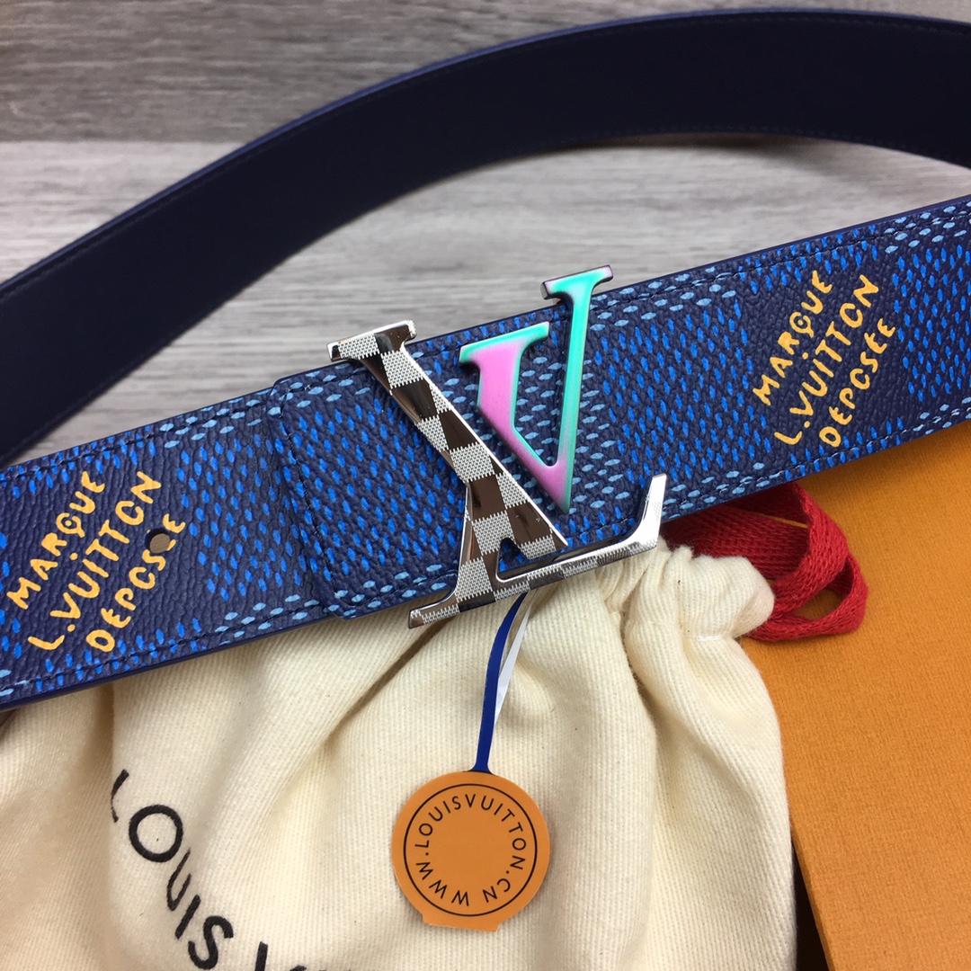 最高級ルイヴィトンスーパーコピー ルイヴィトンベルトコピー ベルト・LV イニシャル 40MM リバーシブル ホワイト ダミエ・グラフィット キャンバス シルバー金具 202405648 - 画像 (6)