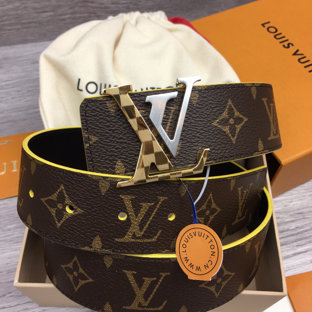最高級ルイヴィトンスーパーコピー ルイヴィトンベルトコピー ベルト・LV イニシャル 40MM リバーシブル ダークブラウン モノグラム・キャンバス シルバー金具 202405649 - 画像 (9)