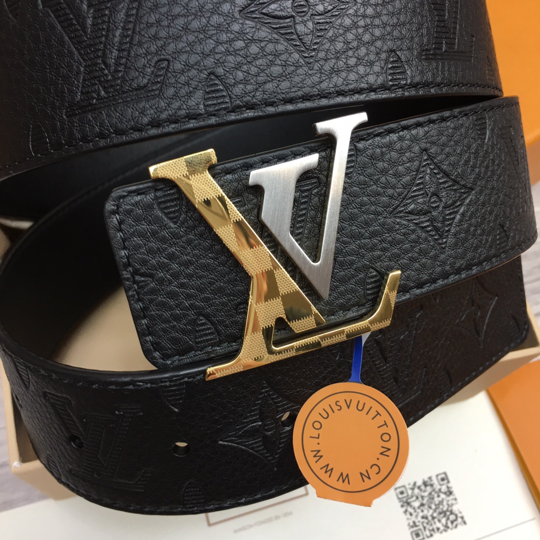 最高級ルイヴィトンスーパーコピー ルイヴィトンベルトコピー ベルト・LV イニシャル 40MM リバーシブル ブラック モノグラム・アンプラント レザー シルバー金具 202405657 - 画像 (9)