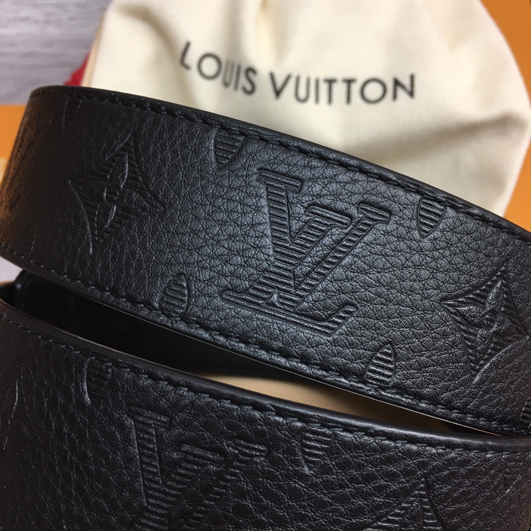 最高級ルイヴィトンスーパーコピー ルイヴィトンベルトコピー ベルト・LV イニシャル 40MM リバーシブル ブラック モノグラム・アンプラント レザー シルバー金具 202405657 - 画像 (7)