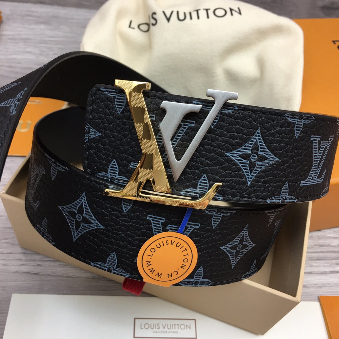 最高級ルイヴィトンスーパーコピー ルイヴィトンベルトコピー ベルト・LV イニシャル 40MM リバーシブル ブラック トリヨンレザー シルバー金具 202405662 - 画像 (9)